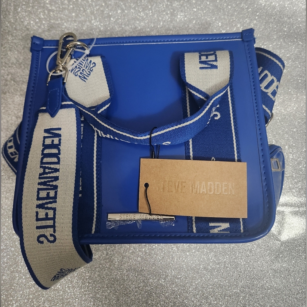 Women's Steve Madden Cobalt Satchel - Picture 4 of 5